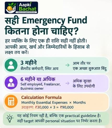 3 से 6 महीने के खर्च का Emergency Fund
