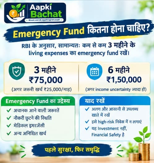 3 से 6 महीने का Emergency Fund कैसे बनाएं