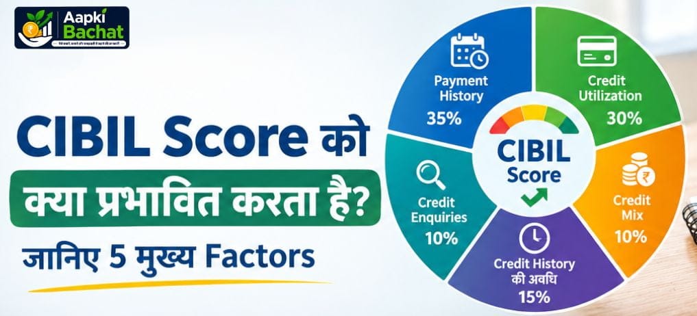 CIBIL Score को प्रभावित करने वाले प्रमुख factors