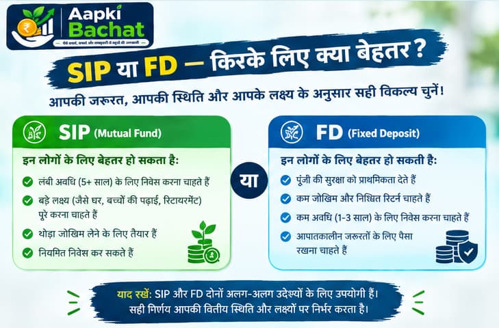 SIP या FD चुनने का तरीका