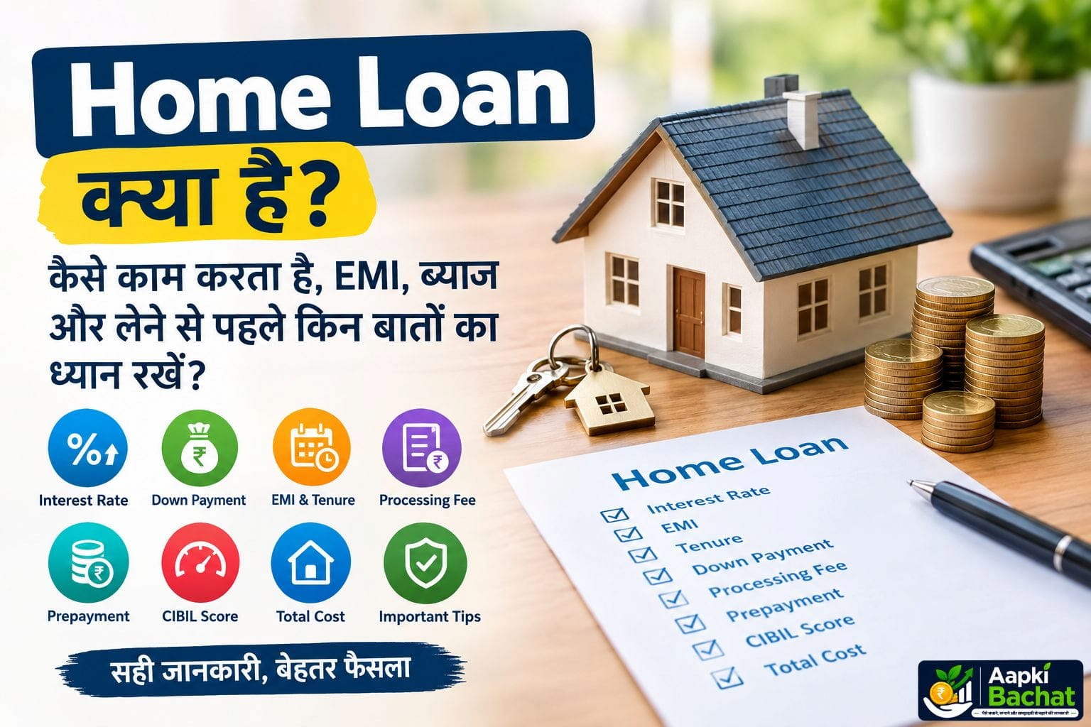 Home Loan क्या है? कैसे काम करता है, EMI, ब्याज और जरूरी बातें