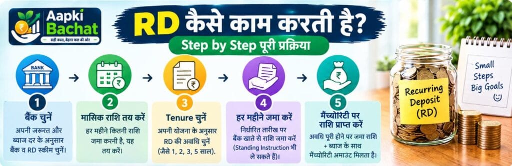 RD कैसे काम करती है और हर महीने पैसे कैसे जमा करें