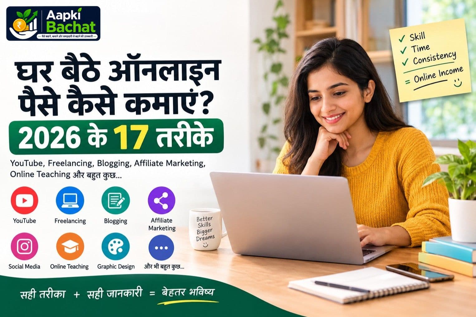 घर बैठे ऑनलाइन पैसे कैसे कमाएं 2026