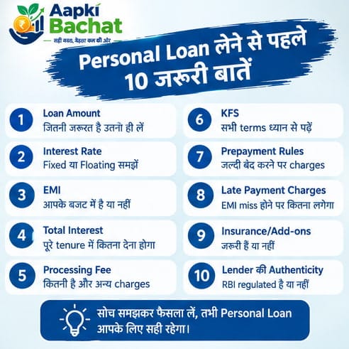 Personal Loan क्या है? यह कैसे काम करता है और लेने से पहले किन बातों का ध्यान रखें? 3 Personal Loan लेने से पहले 10 जरूरी बातें