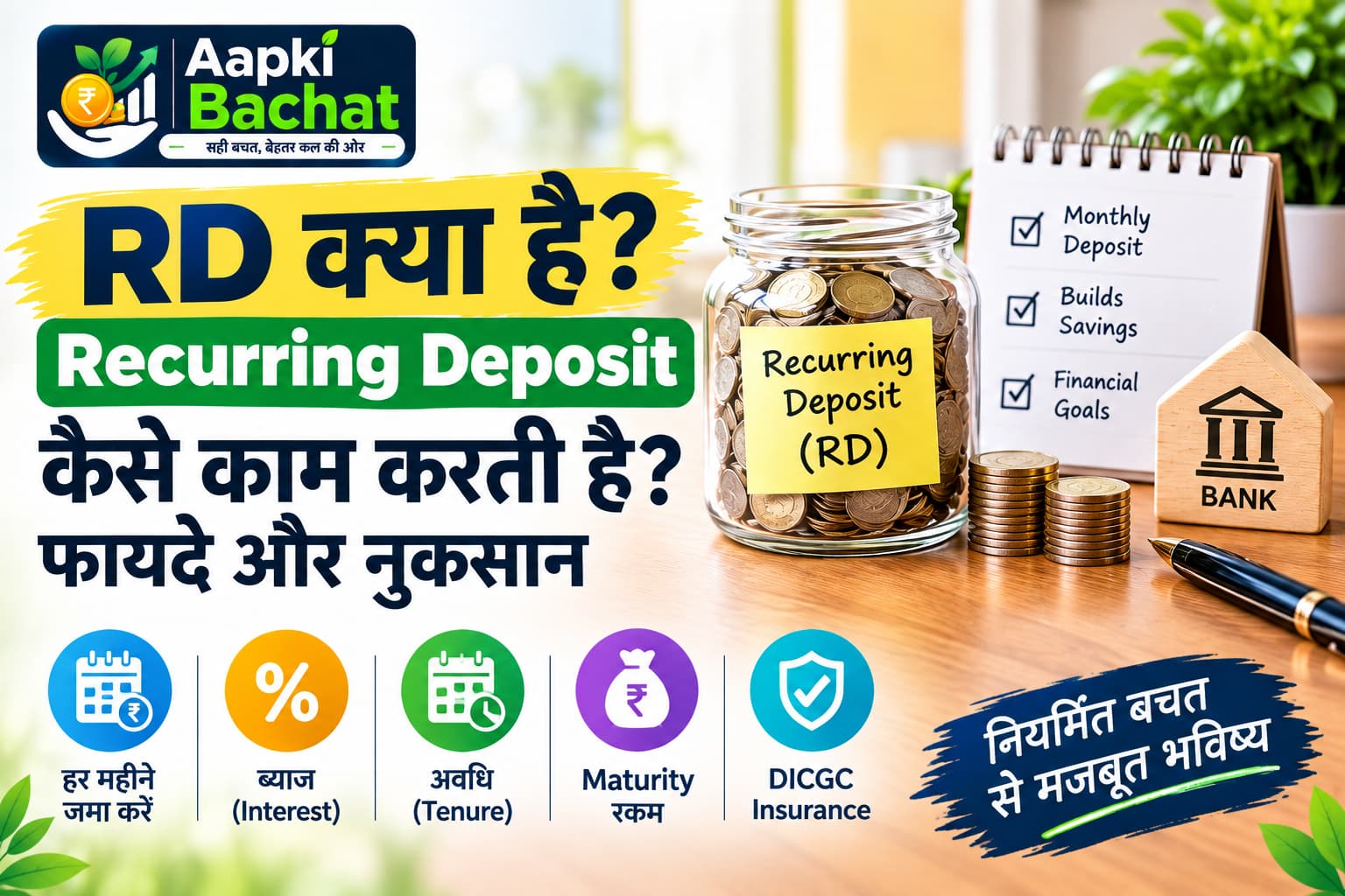 RD क्या है और Recurring Deposit कैसे काम करती है